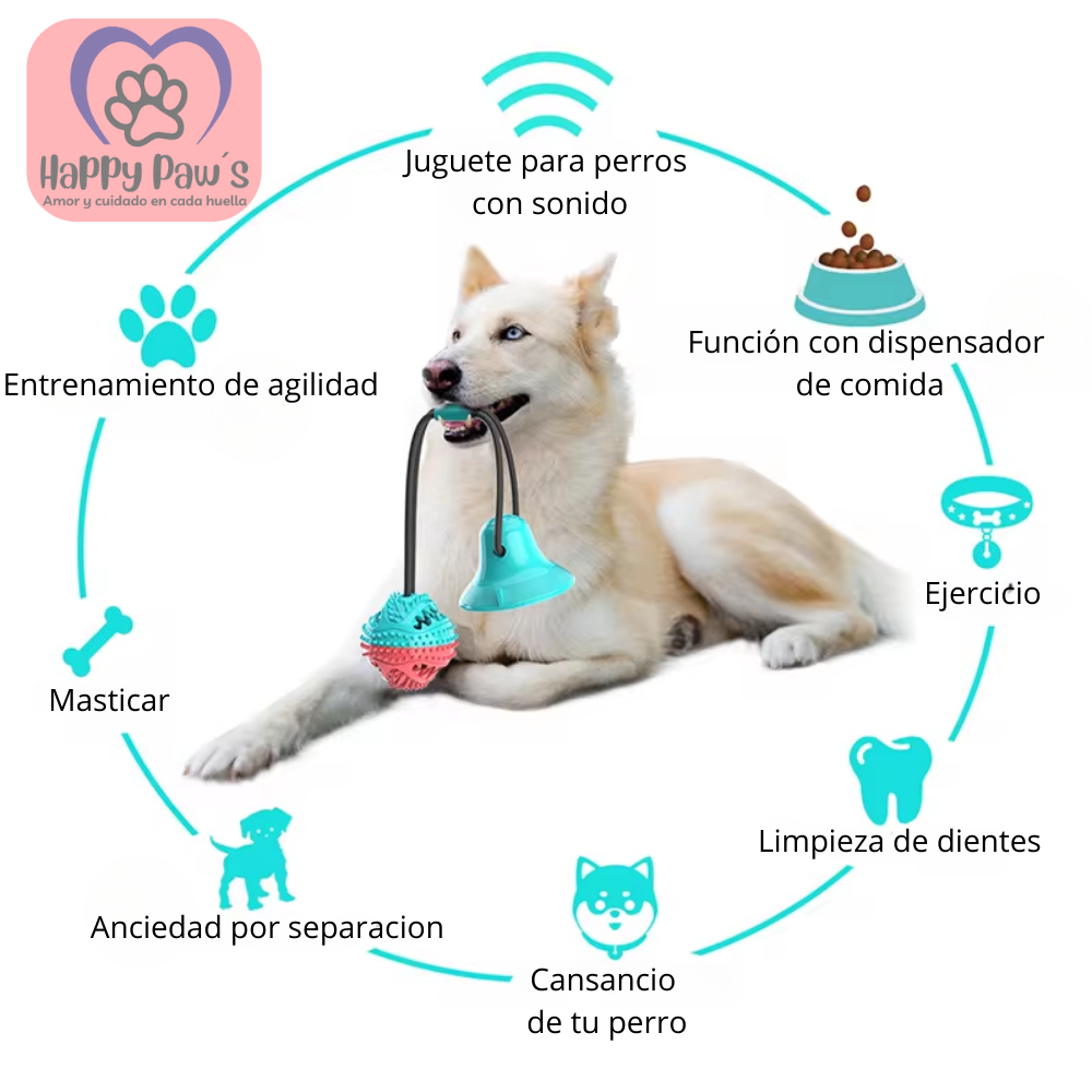 PowerBall™ – La pelota con ventosa que desafía la energía de tu perro