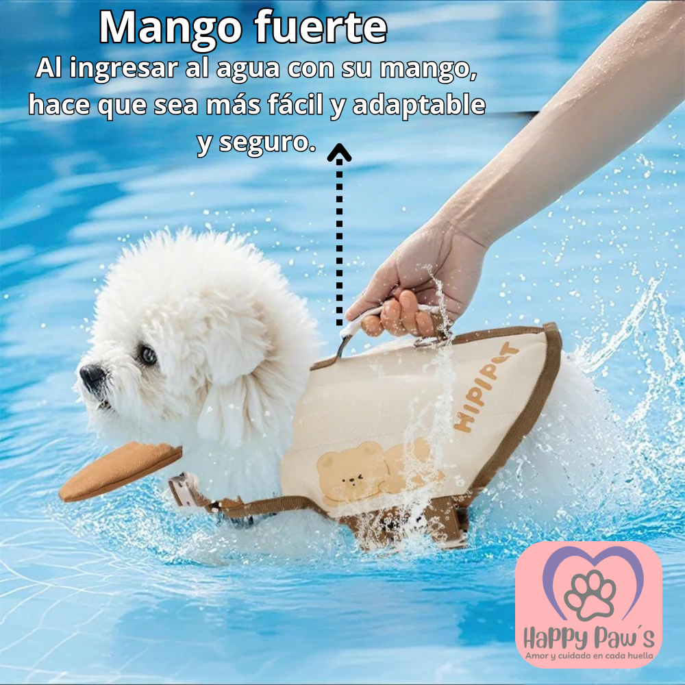 AquaShield™ – El chaleco salvavidas que protege a tu perro en el agua