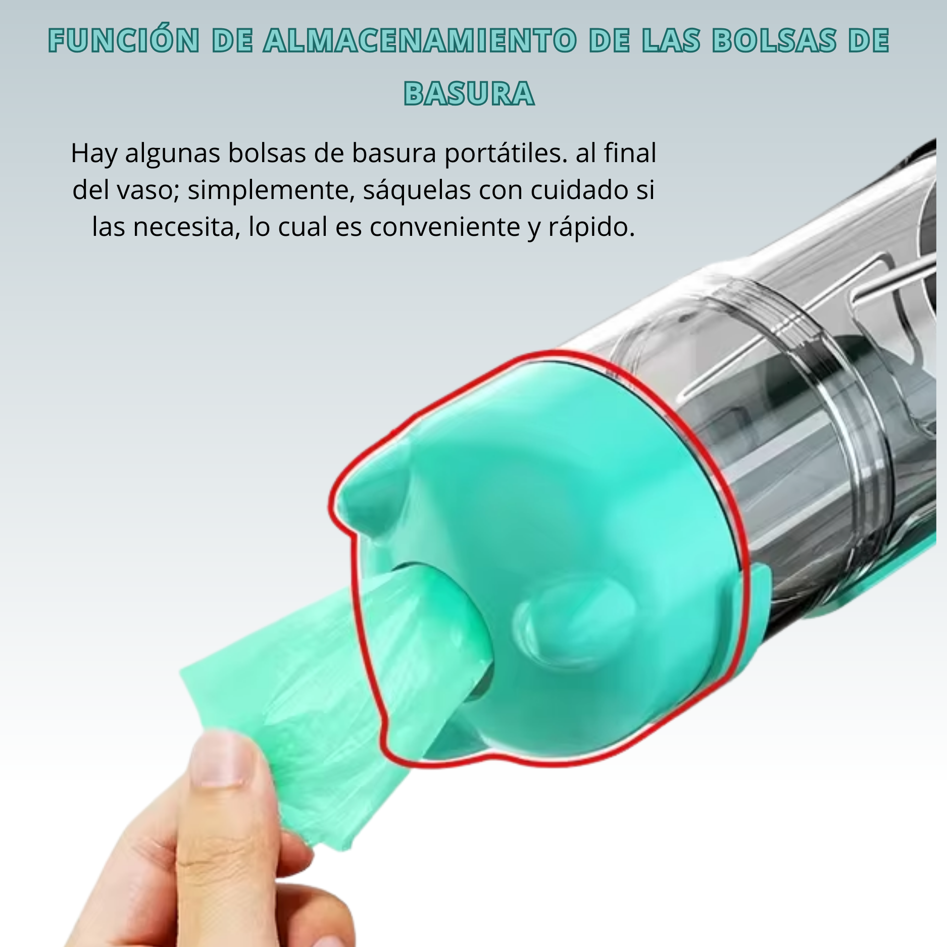 AquaPet™ - Botella de agua portátil para perros y gatos.
